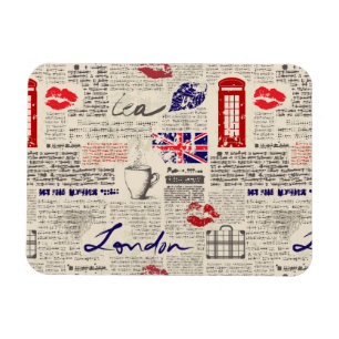 Magnet Flexible Motif de journal de Londres