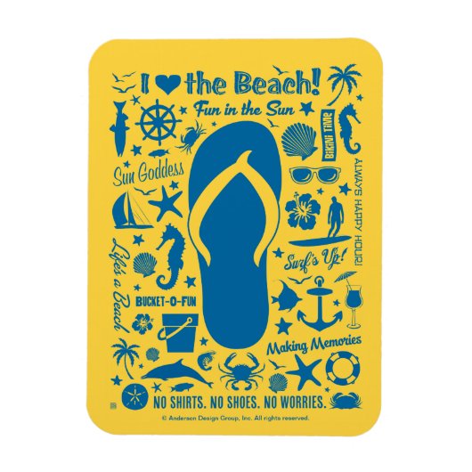 Magnet Flexible Motif de la volée d'été (Vertical)