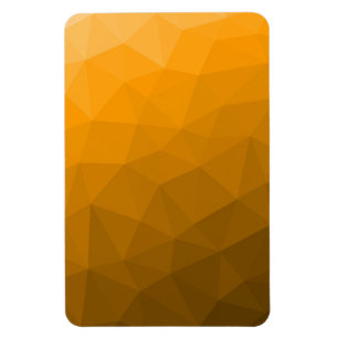 Magnet Flexible Motif de maillage géométrique à dégradé orange