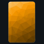 Magnet Flexible Motif de maillage géométrique dégradé orange<br><div class="desc">Motif de maillage géométrique dégradé orange. Maille géométrique triangulaire avec dégradé foncé clair.</div>
