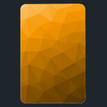 Magnet Flexible Motif de maillage géométrique dégradé orange<br><div class="desc">Motif de maillage géométrique dégradé orange. Maille géométrique triangulaire avec dégradé foncé clair.</div>