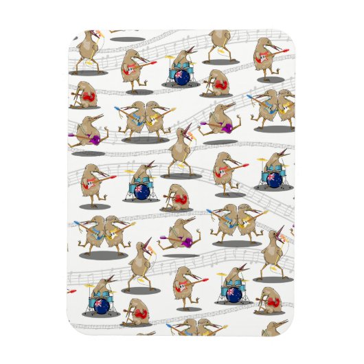Magnet Flexible Motif de musique néo-zélandais (Vertical)