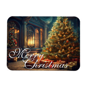 Magnet Flexible Motif de Noël avec des cadeaux sous le sapin de No