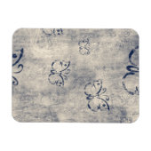 Magnet Flexible Motif de papillon noir Grungy (Horizontal)