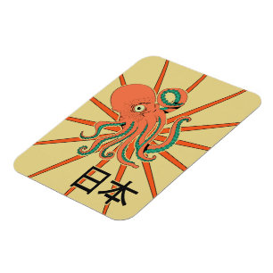 Magnet Flexible Motif de pieuvre japonaise