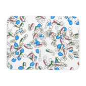 Magnet Flexible Motif de pilules saupoudrées (Horizontal)