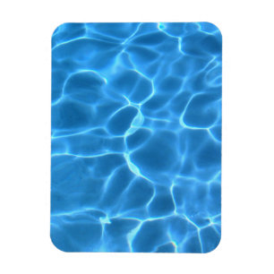 Magnet Flexible Motif de piscine bleu