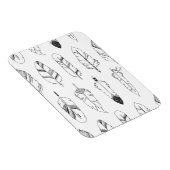 Magnet Flexible Motif de plume rétro inspiré (Côté Droit)