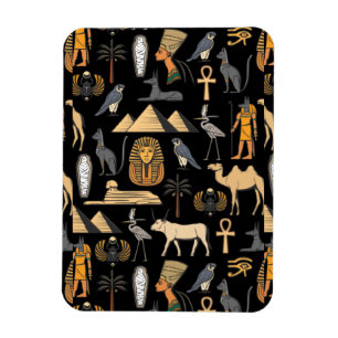 Magnet Flexible Motif de symbole hiéroglyphique égyptien Fond