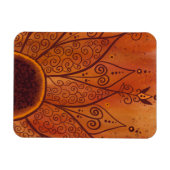Magnet Flexible Motif de tournesol Abstrait (Horizontal)