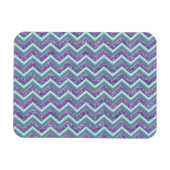 Magnet Flexible Motif de verre Amethyst Zigzag (Horizontal)