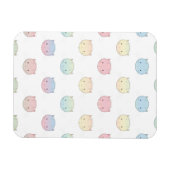 Magnet Flexible Motif de visages de chatons pastel mignons (Horizontal)