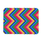 Magnet Flexible Motif de zigzag coloré (Horizontal)