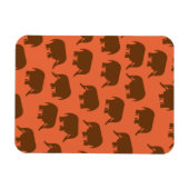 Magnet Flexible Motif d'éléphant indien (Horizontal)
