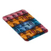 Magnet Flexible Motif des faces colorées (Côté Droit)