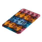 Magnet Flexible Motif des faces colorées (Côté Gauche)