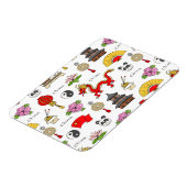 Magnet Flexible Motif des symboles chinois (Côté Gauche)