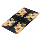 Magnet Flexible Motif d'orchidée jaune (Côté Gauche)