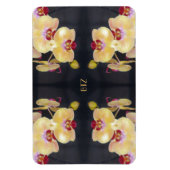 Magnet Flexible Motif d'orchidée jaune (Vertical)