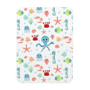 Magnet Flexible Motif du monde marin