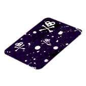 Magnet Flexible Motif Emo Couleur Foncé Avec Peinture (Côté Gauche)