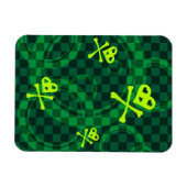 Magnet Flexible Motif Emo Vert Avec Cercles (Horizontal)