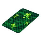 Magnet Flexible Motif Emo Vert Avec Cercles (Côté Gauche)
