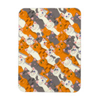 Motif en diagonale du chat noir blanc gingembre