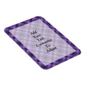 Magnet Flexible Motif en vichy violet (Côté Droit)