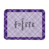 Magnet Flexible Motif en vichy violet (Horizontal)