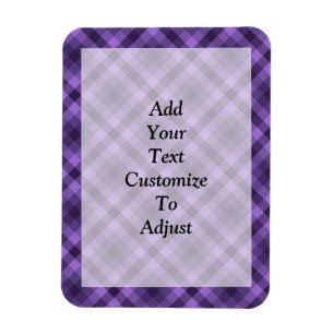 Magnet Flexible Motif en vichy violet