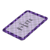 Magnet Flexible Motif en vichy violet (Côté Gauche)