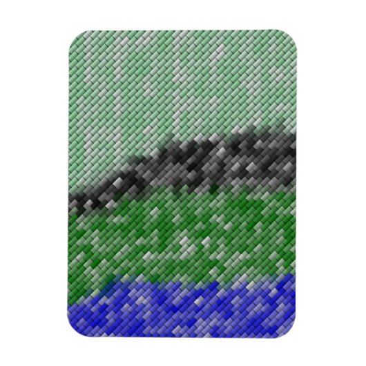 Magnet Flexible Motif étrange moderne (Vertical)