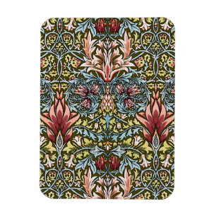 Magnet Flexible Motif floral à tête de serpent de William Morris