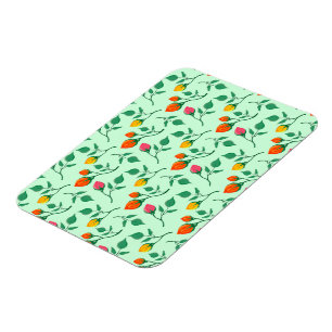 Magnet Flexible Motif floral avec fleurs roses colorées