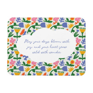 Magnet Flexible Motif floral de printemps amusant