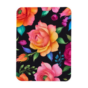 Magnet Flexible Motif floral Rose