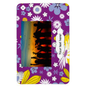 Magnet Flexible Motif floral sans couture (Vertical)