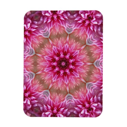 Magnet Flexible Motif géométrique à fleurs rose Mandala-67545 (Vertical)