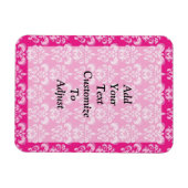 Magnet Flexible Motif humide rose chaud (Horizontal)