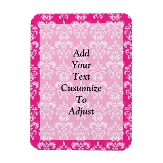 Magnet Flexible Motif humide rose chaud (Vertical)