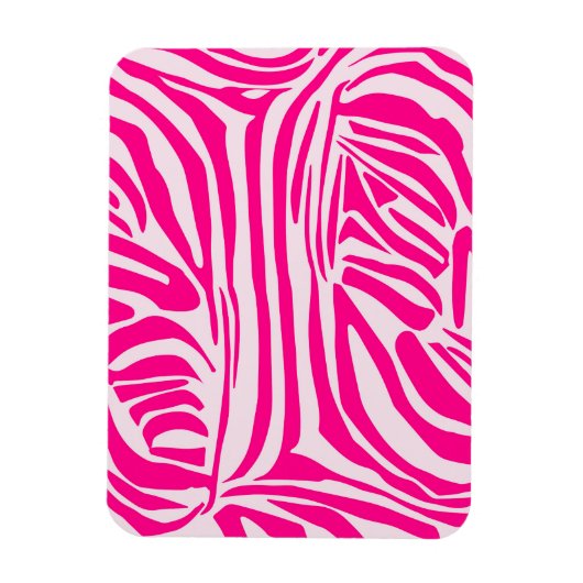 Magnet Flexible Motif imprimé zèbre rose (Vertical)