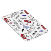 Magnet Flexible Motif London City Doodles (Côté Droit)