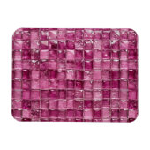 Magnet Flexible Motif mosaïque rose (Horizontal)
