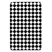 Magnet Flexible Motif noir blanc Diamond Check (Vertical)