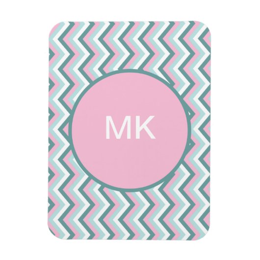 Magnet Flexible Motif Ocean Mist Chevron (Vertical)