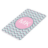 Magnet Flexible Motif Ocean Mist Chevron (Côté Gauche)