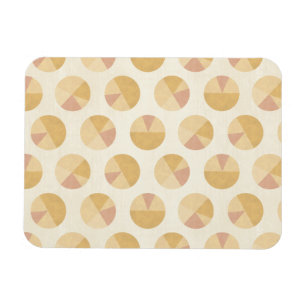Magnet Flexible Motif orange de cercle d'étape de Geo de
