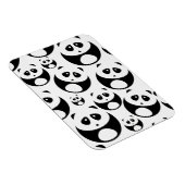 Magnet Flexible Motif Panda noir et blanc Kawaii (Côté Droit)