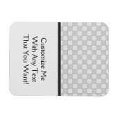 Magnet Flexible Motif patchwork gris (Horizontal)